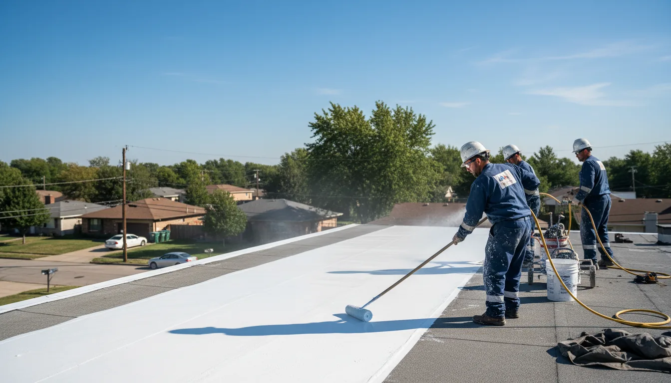 Commercial roof coating in Ackerly, TX near me
